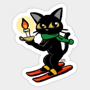 Candle ski Sticker